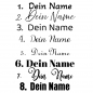 Preview: Schriftart wählen - verschiedene Schriftarten für Namen möglich